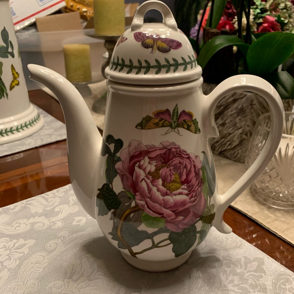 Portmeirion Botanic Garden Shrubby Peony Coffee Pot & Lid